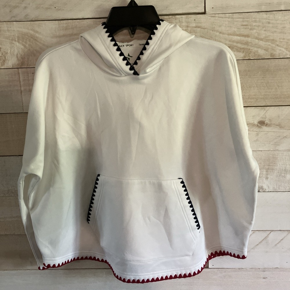 Tuckernuck Sport Sweatshirt Size XS/S White Hoodie Pullover Active
